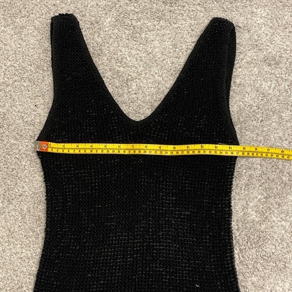 Alberto Makali Black Sequined Tank V-neck V-back‎ Medium Stretch Pre-owned - Picture 7 of 8